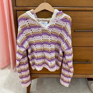 Girls Zara Knit Hoodie (Size 8-9)